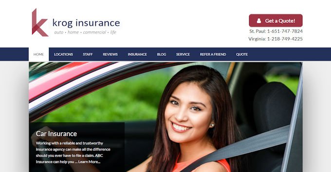 New Website for Krog Insurance